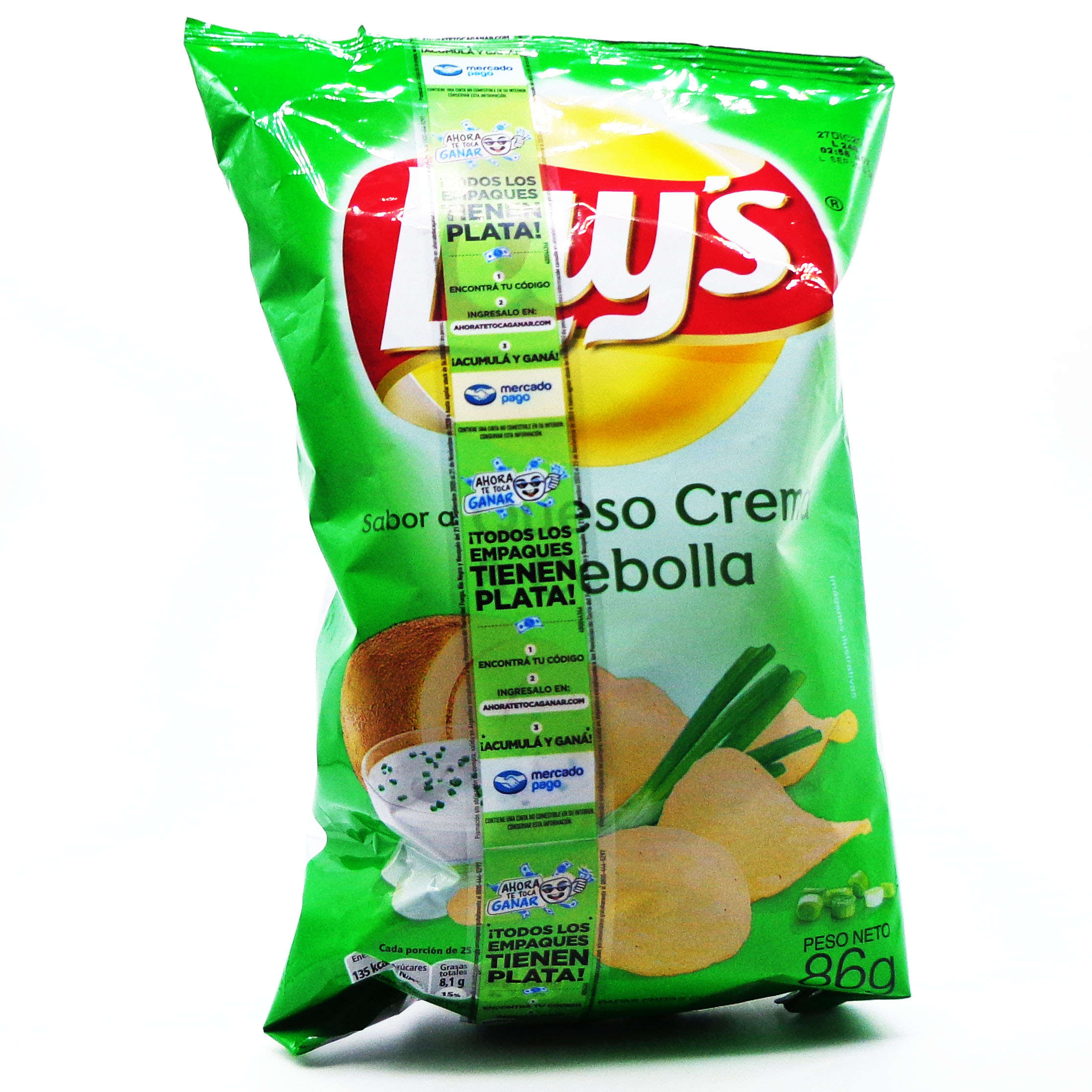LAYS QUESO CREMA Y CEBO.85g