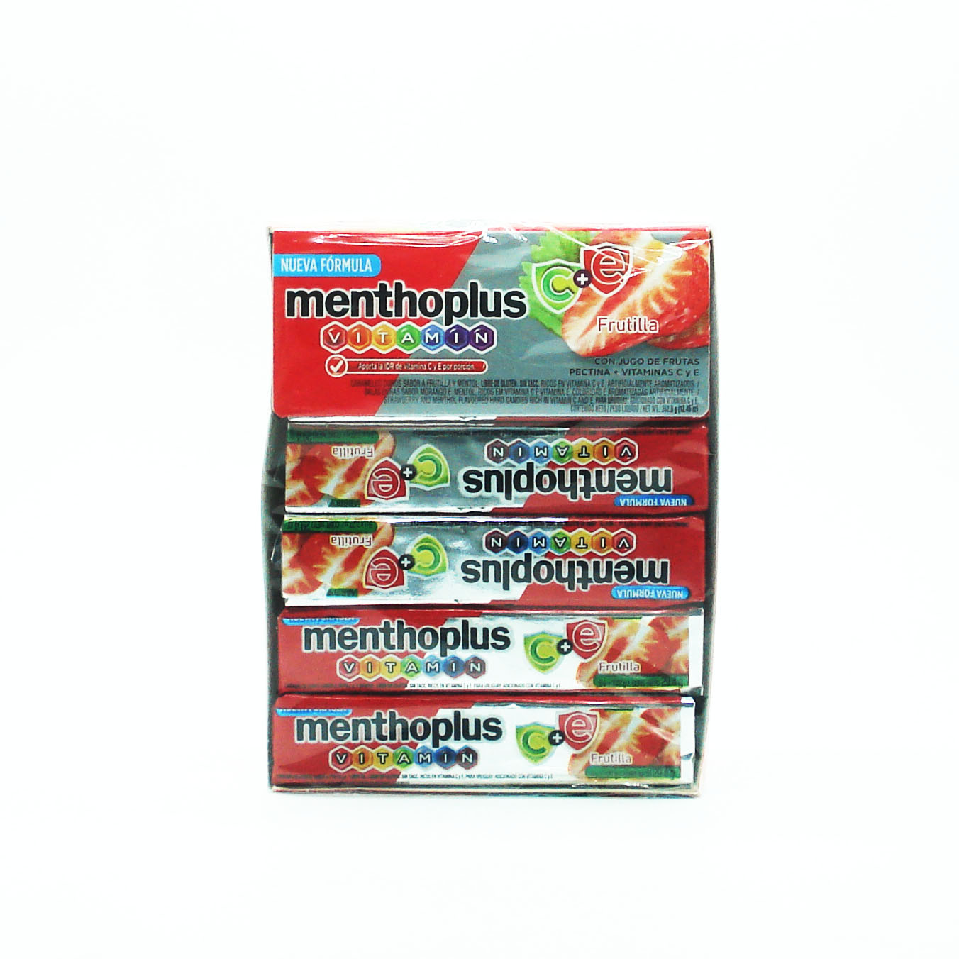 MENTHO PLUS C+E FRUTILLA 12u